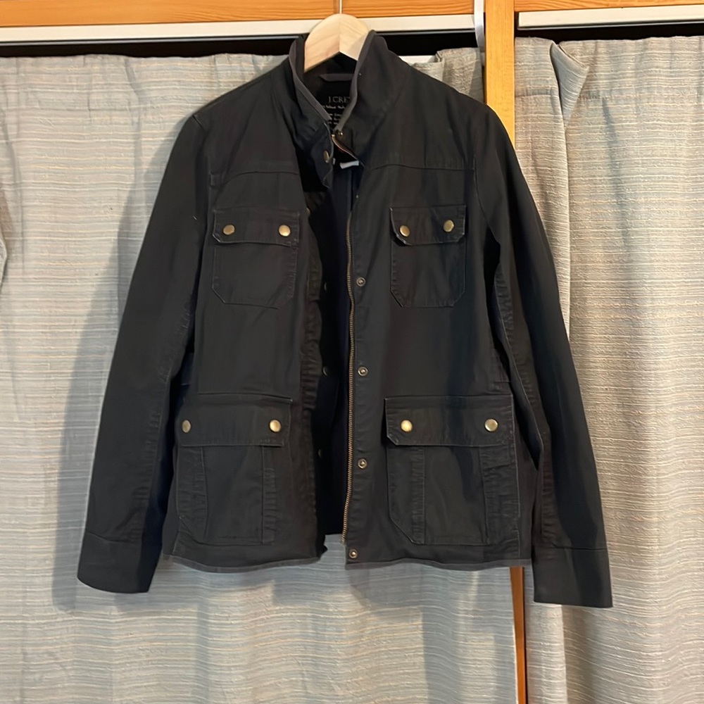 J. Crew Black Canvas Jacket